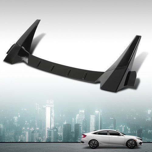Solid Spare Window Rear Roof Spoiler Fit For Honda Civic 2016-2021 Gloss Black Type-R Style