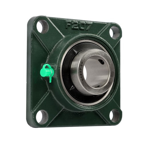 Solid Spare 2 × UCF207-20 1-1/4" Bore Pillow Block Flange Bearing 4 Bolt Solid Base