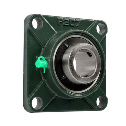 Solid Spare 2 × UCF207-20 1-1/4" Bore Pillow Block Flange Bearing 4 Bolt Solid Base
