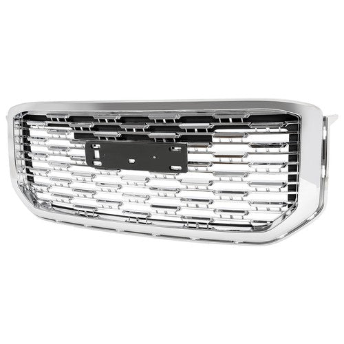 Solid Spare Fit For GMC Yukon Denali Style 2015-2020 22936421 Front Upper Grille Chrome ABS