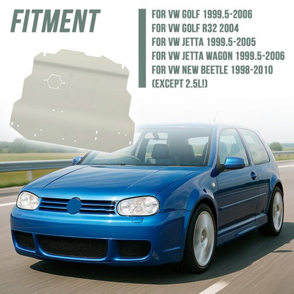 Solid Spare Skid Plate Belly Pan Aluminum For 99-10 VW Volkswagen Golf Jetta MK4 New Beetle