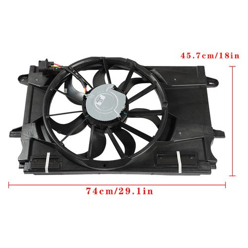 Solid Spare GM3115303 Radiator Cooling Fan Assembly For Chevrolet Cruze 2017 18-19 39013323