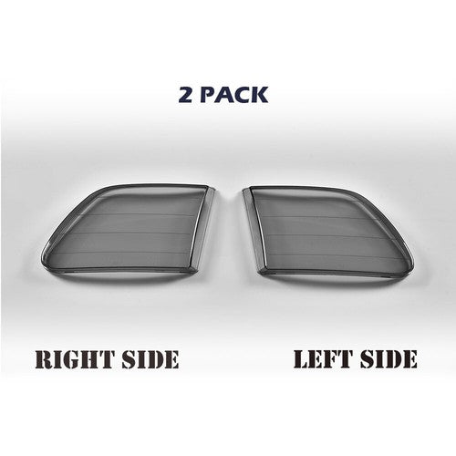 Solid Spare Fit For 1997-2004 Ford F150 F-150 Smoke Headlight Replacement Lens Left & Right