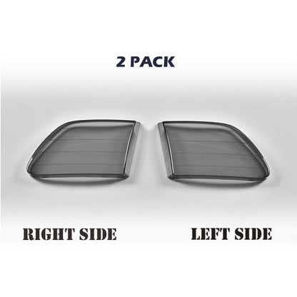 Solid Spare Fit For 1997-2004 Ford F150 F-150 Smoke Headlight Replacement Lens Left & Right