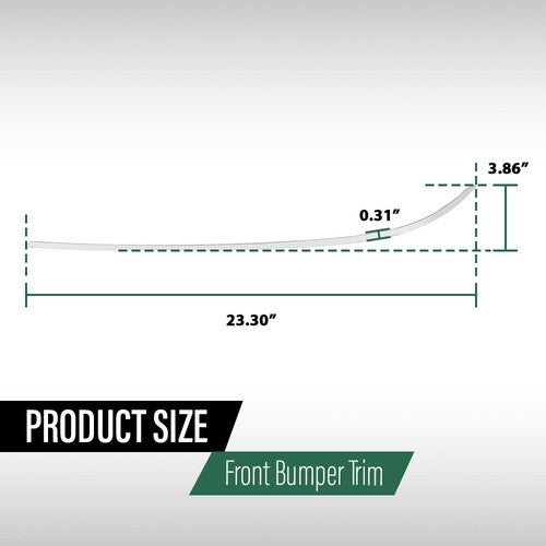 Solid Spare Front Bumper Trim Fit For 10-13 Mercedes Benz E350 E550 Side Molding Left+Right