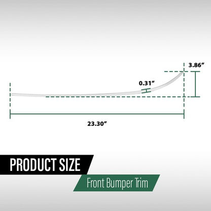 Solid Spare Front Bumper Trim Fit For 10-13 Mercedes Benz E350 E550 Side Molding Left+Right