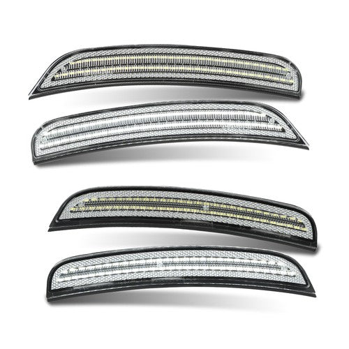 Solid Spare Fit For 2015-2022 Dodge Charger LED Side Marker Lights Front+Rear Fender Lamps