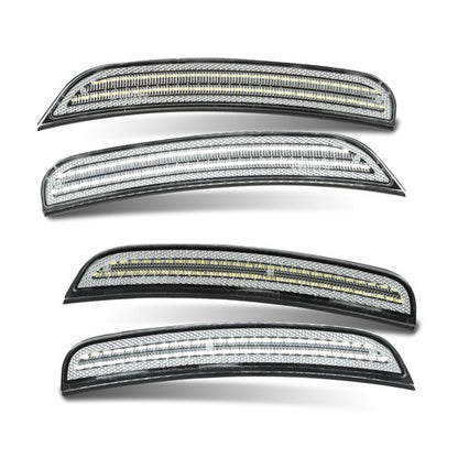 Solid Spare Fit For 2015-2022 Dodge Charger LED Side Marker Lights Front+Rear Fender Lamps