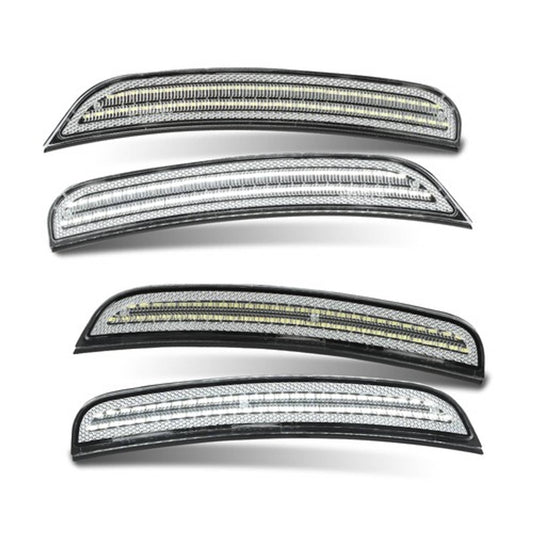 Solid Spare Fit For 2015-2022 Dodge Charger LED Side Marker Lights Front+Rear Fender Lamps