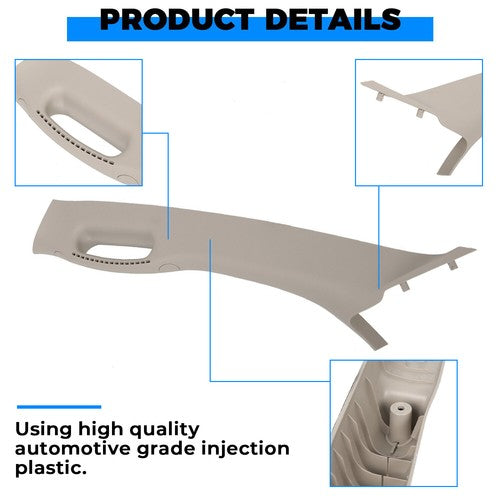 Solid Spare Pair Set Pull Grab Handle A Pillar Windshield Post Trim For 02-10 Dodge Ram