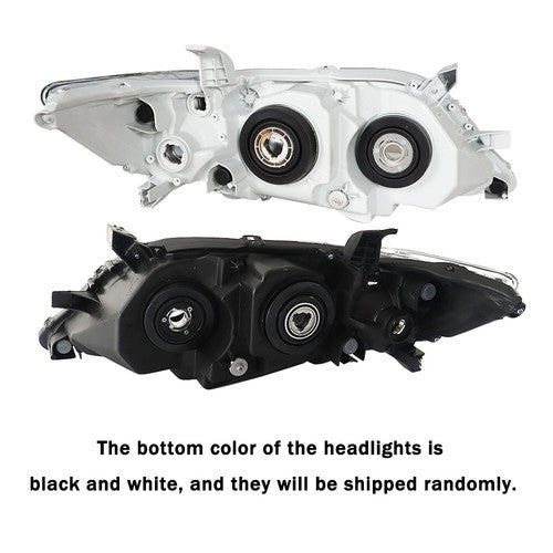 Solid Spare Pair Set For Toyota Camry Hybrid 2010-2011 Headlight Replacement Chrome Housing