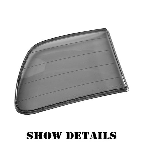 Solid Spare Fit For 1997-2004 Ford F150 F-150 Smoke Headlight Replacement Lens Left & Right