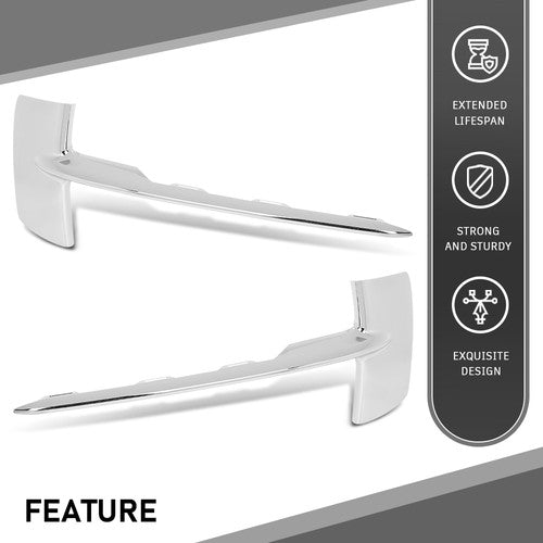 Solid Spare Front Bumper Trim Molding Left+Right Fit For 14-18 BMW X5 Type 1 Standard Line
