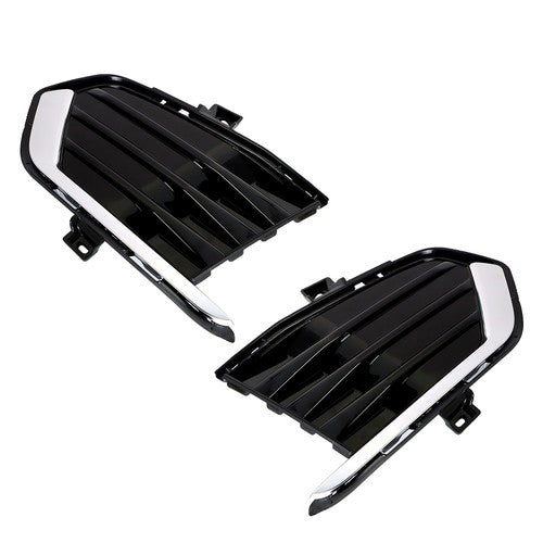 Solid Spare Fog Lamp Cover For Cadillac XT5 2017-2019 Black New Driver+Passenger Side Front