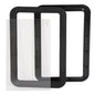 Solid Spare Black RV Entry Entrance Door Window For RV Camper Cargo Truck Trailer