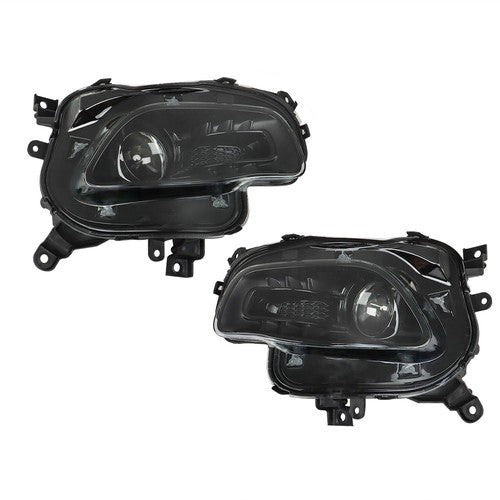 Solid Spare Left + Right Side Front Headlights Headlamps For Jeep Cherokee 2014-2018 Clear