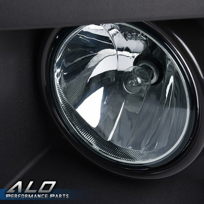Solid Spare Fit For 14-15 GMC Sierra 1500 Bumper Fog Lights Driving Lamps Left+Right Smoke
