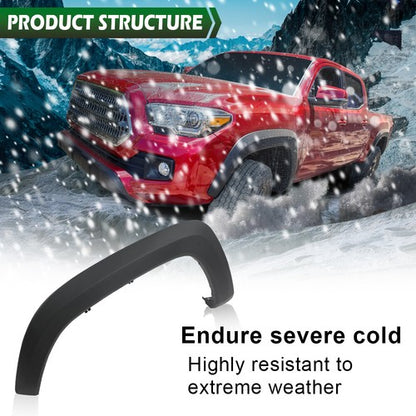 Solid Spare Front Fender Flare Trim Molding Left Driver Side Fit For 2016-2023 Toyota Tacoma