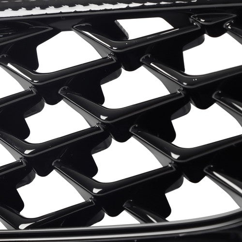 Solid Spare Front Upper Grille Plastic Gloss Black Suitable For Subaru WRX/WRX STI 2015-2017