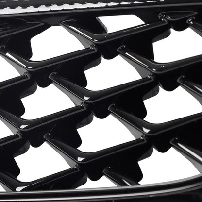 Solid Spare Front Upper Grille Plastic Gloss Black Suitable For Subaru WRX/WRX STI 2015-2017