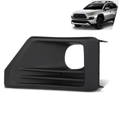 Solid Spare Front Bumper Fog Light Bezel Lamp Trim Left Side Fit For 2019-2024 Toyota RAV4