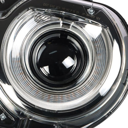 Solid Spare Pair Set For Dodge Challenger 2015-2018 Headlight Replacement Halogen Clear Lens