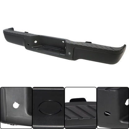 Solid Spare For Ford F-150 FX2 2009-2013 2014 Pickup Rear Step Bumper Assembly Black Steel
