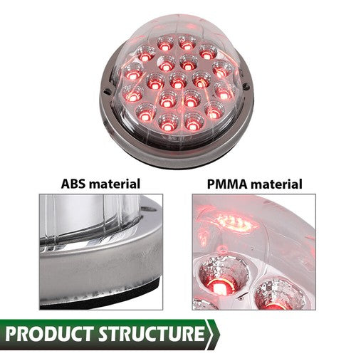 Solid Spare Red w/clear Lens Watermelon (19 LED) Marker Turn Signal Light universal