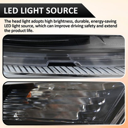 Fit 2022 2023 Toyota RAV4 XLE Halogen Headlight W/ LED DRL Left Driver Side