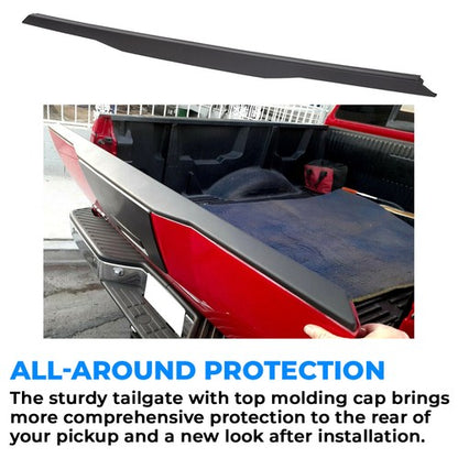 Solid Spare For 2004-2012 2005 Nissan Titan Rear Tailgate Cap Top Spoiler Cover Trim Molding