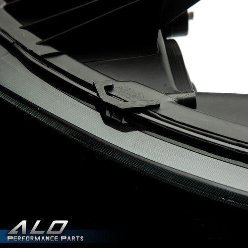 Solid Spare Smoke Lens Black LED DRL Headlights Fit For 07-14 Chevy Silverado 1500 2500 3500
