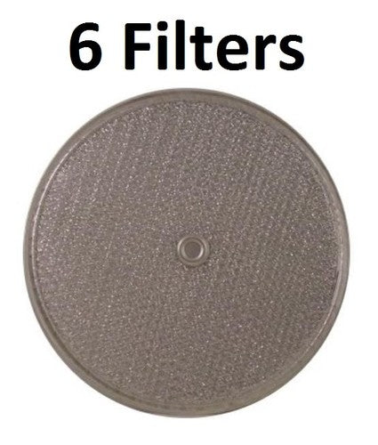Solid Spare (6) 9-1/2" Round Range Hood w Grommet Hole Vent Aluminum Grease Filter for 8501G