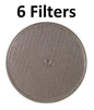 Solid Spare (6) 9-1/2" Round Range Hood w Grommet Hole Vent Aluminum Grease Filter for 8501G