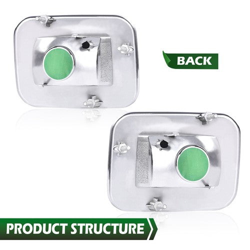 Solid Spare Fit For 2003-2008 H2 Hummer Amber Lens Front Turn Signal Light Parking Lamp