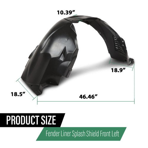 Solid Spare Fit For 12-15 Jaguar XF XFR XFR-S Front Left Side Fender Liner Splash Shield