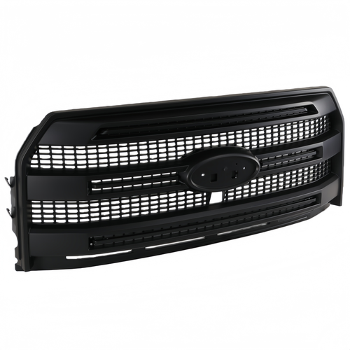 For Ford F-150 Platinum 2015-2017 Front Upper Grille W/ Camera Hole Matte Black