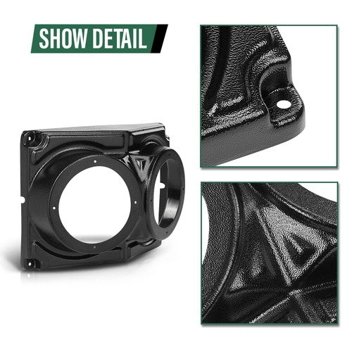 Solid Spare 6.5" Overhead Roof Mount Speaker Pods Audio Kit Enclosure For Polaris/Can Am/UTV