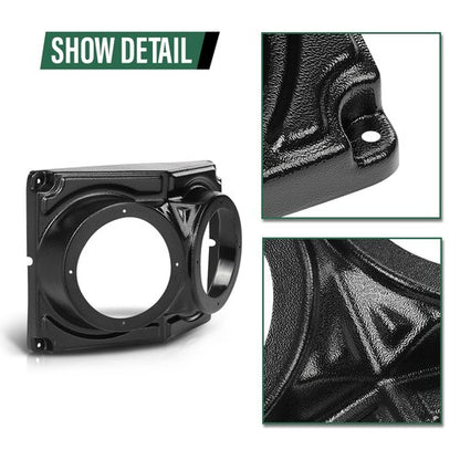 Solid Spare 6.5" Overhead Roof Mount Speaker Pods Audio Kit Enclosure For Polaris/Can Am/UTV