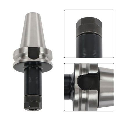 Solid Spare 3 Pcs BT40 ER16 Collet Chuck Set 100mm 4" M16 Thread CNC