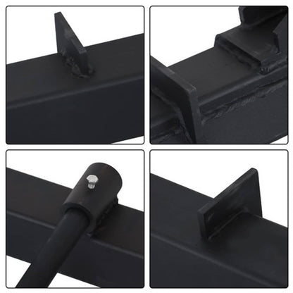 Solid Spare Skid Steer 49" Hay Bale Spear Attachment Heavy Duty Tractor Bale Handling Hitch