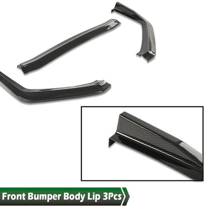 Solid Spare Front Bumper Lip Spoiler Splitter Fit For 2015-2021 Subaru WRX STi CS-Style