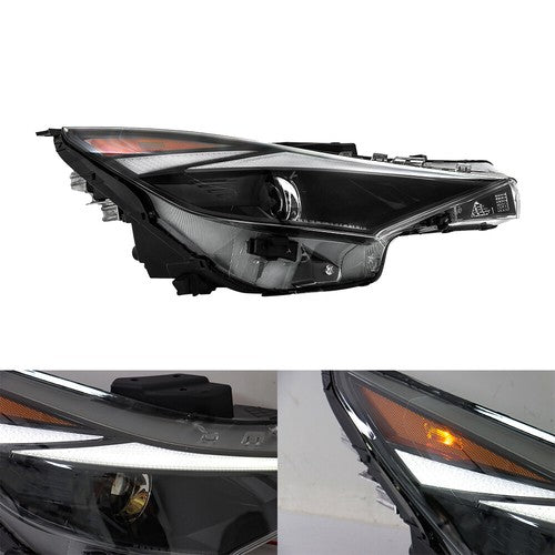 Solid Spare Pair For Hyundai Elantra 2021-2022 Headlight Replacement Halogen Clear Lens L+R