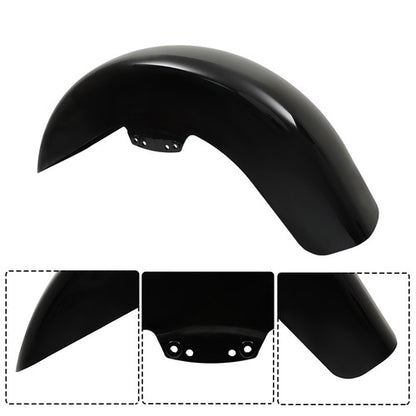 Solid Spare ABS PlasticBlack Front Fender Fit For Touring Street Road Glide 2014-2023 New