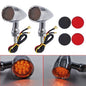 Solid Spare For Sportster XL 1200 883 Iron Motorcycle LED Turn Signal Lights Chrome