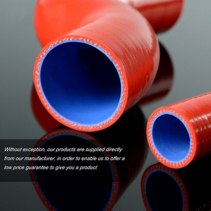 Solid Spare Fit For 25mm - 35mm 90 Degree Tube Turbo Silicone Elbow Coupler Piping Hose Red
