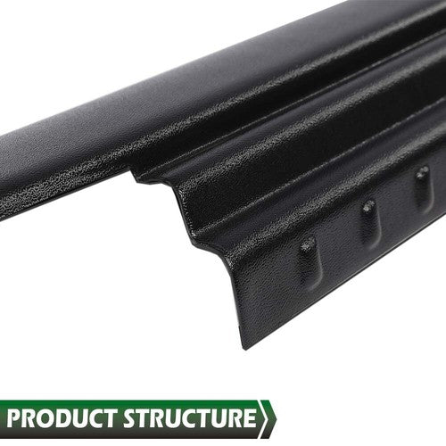 Solid Spare Fit For 07-18 Jeep Wrangler 4-Door Rocker Panel Guard Sill Plate Cover