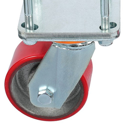 Solid Spare Hitch Mount Skid Wheel for RV Trailer 5th Wheel 2.5" or 3" Receivers Zinc-Plated