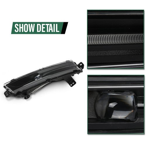 Solid Spare Front Bumper LED Fog Light Left Fit For 18-22 Land Rover Range Rover LR142091