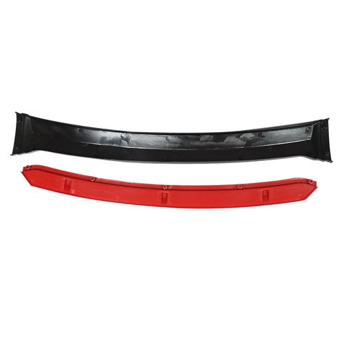 Solid Spare Universal Car Front Bumper Lip Spoiler Splitter Protector Red 2 Layer Lip Glossy