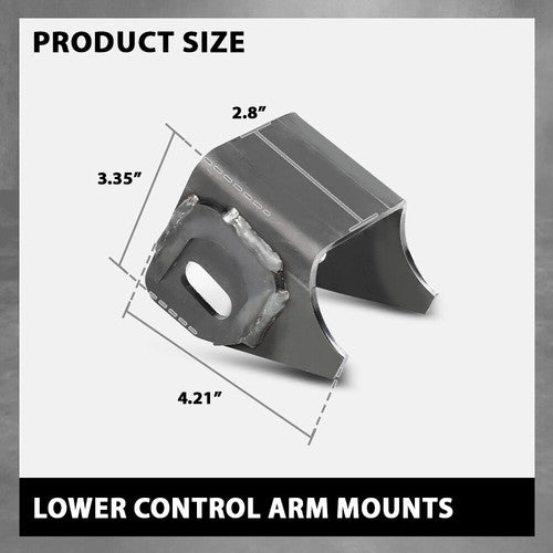 Solid Spare Lower Control Arm Mounts Fit For 1984-2006 Jeep Wrangler Cherokee Comanche